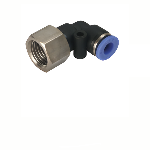 Pneumax PLF10-G04 - 10mm x G1/2" Female Swivel Elbow (Blue Collet) - pneumaticsystems
