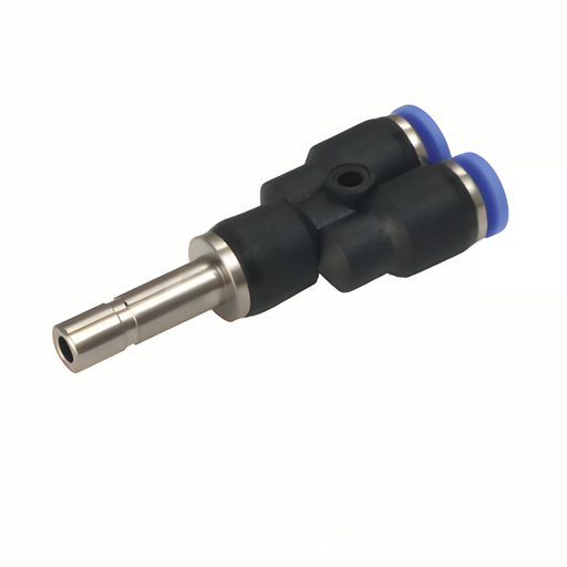Pneumax PWJ12-10 - 12mm Stem to 10mm Pushfit Y Reducer (Blue Collet) - pneumaticsystems