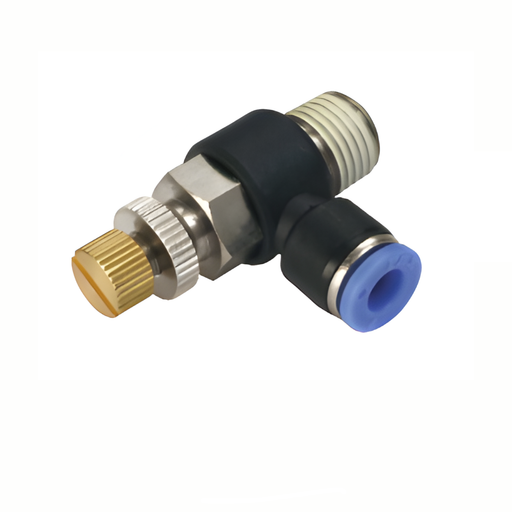 Pneumax NSE12-04-1 - 12mm-1/2" Male Flow Control Fitting Taper (For Valves) - pneumaticsystems
