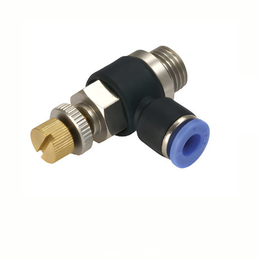 Pneumax NSEG12-04-1 - 12mm-G1/2" Male Flow Control Fitting Parallel (For Valves) - pneumaticsystems