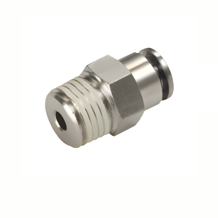 Pneumax IPCT06-03 - 6mm x 3/8" Male Stud Taper All Metal Push-Fit Fitting