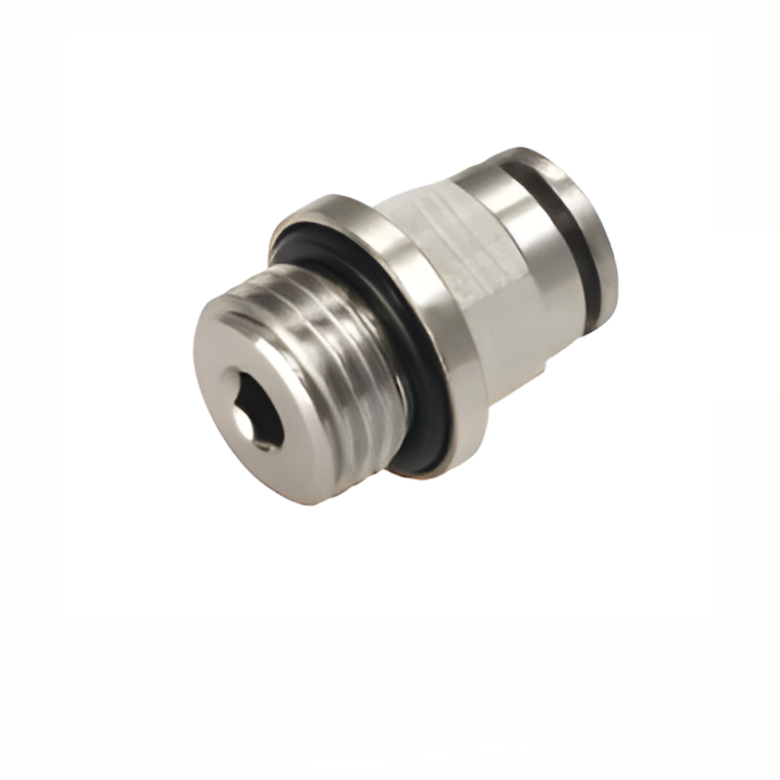 Pneumax IPCT04-G01 - 4mm x G1/8" Male Stud Parallel All Metal Push-Fit Fitting