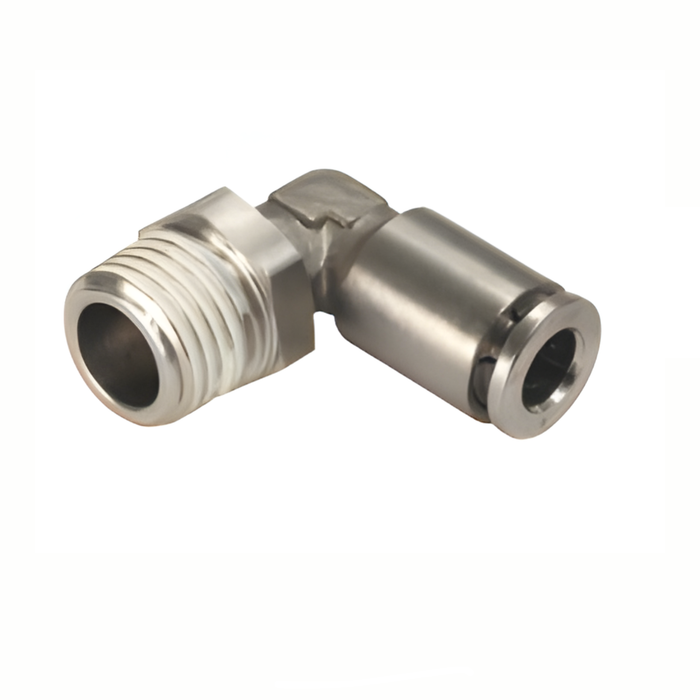 Pneumax IPLT10-03 - 10mm x 3/8" Male Swivel Elbow Taper All Metal Push-Fit Fitting