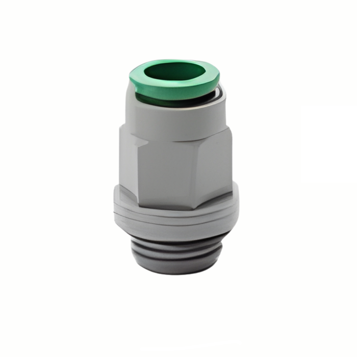 Pneumax T01-06-14 - 6mm x G1/4" Male Straight Fitting Parallel Technopolymer Thread