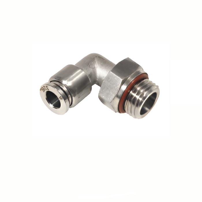 Pneumax SSL06-G02 - Stainless Steel 6mm x G1/4" Parallel Male Swivel Elbow