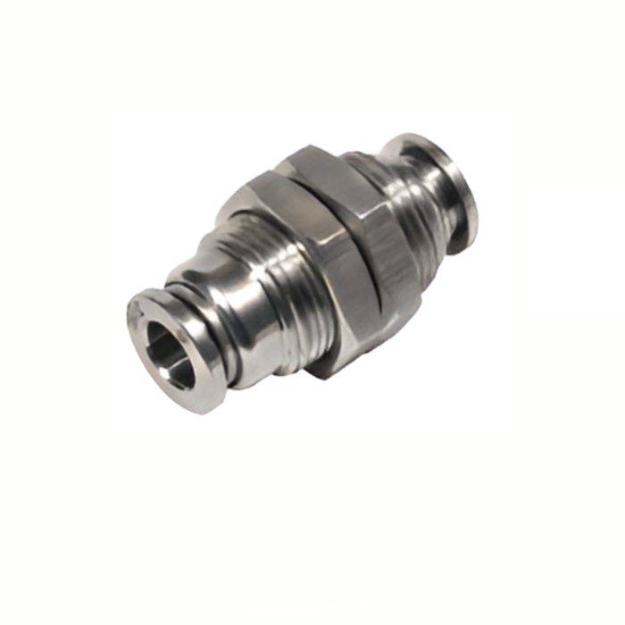 Pneumax SSM08 - Stainless Steel 8mm Bulkhead
