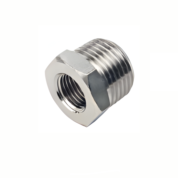Pneumax 104-1/2-1/4 - 1/2" Male-1/4" Female Taper Reducer