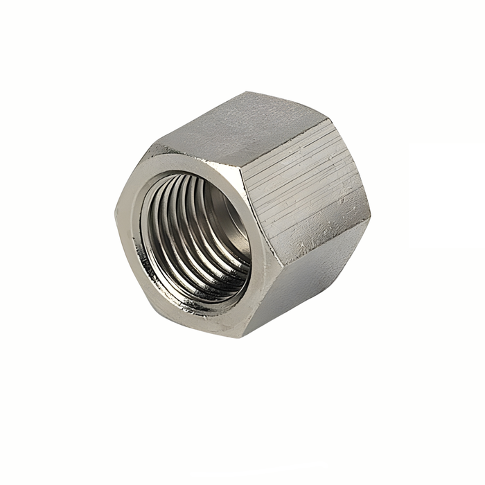 Metalwork - 2108001 A8 1/8 Threaded Cap Pneumatic Fitting - pneumaticsystems