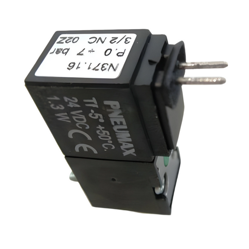 Pneumax N371.1 10mm 3/2 Solenoid 24Vdc N/C (90¬∞ Connector) - pneumaticsystems