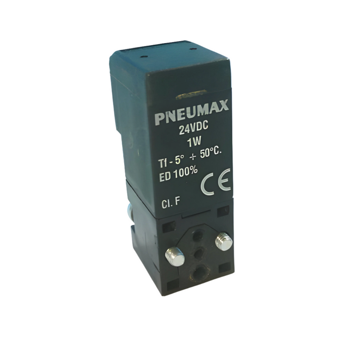 Pneumax N338.0E 15mm √ò0.8mm Solenoid 3/2 N/C 24Vdc 1W