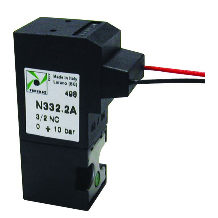 Pneumax N332.0A 15mm √ò1.1mm Solenoid 3/2 N/C 12Vdc - pneumaticsystems