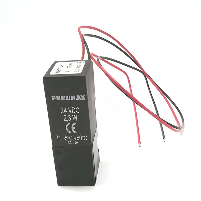 Pneumax N332.2A 15mm √ò1.1mm Solenoid 3/2 N/C 12Vdc (300mm Lead)