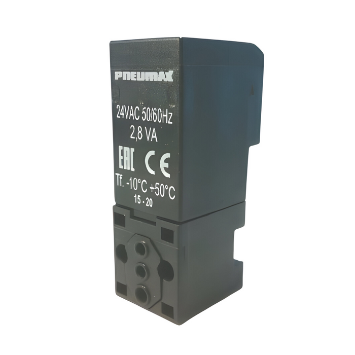 Pneumax N335.0B 15mm √ò1.5mm Solenoid 3/2 N/C 24Vac - pneumaticsystems
