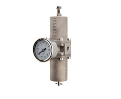 YR2ACA3H0BS040, Maxseal IFR stainless steel filter/regulator, 1/2" NPT ports, 40 µm, manual drain, without gauge