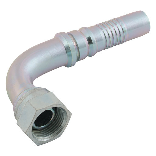 FT Pro - JMBSPF90-12-12CF 3/4" BSP Female Interlock 90° Swept Elbow 3/4" Hose ID - pneumaticsystems