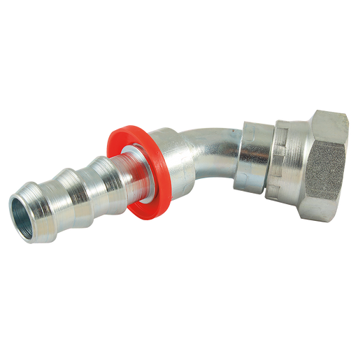 FT Pro - PSBF044504CF 1/4" BSP Female X Hose Tail 45° Elbow - pneumaticsystems