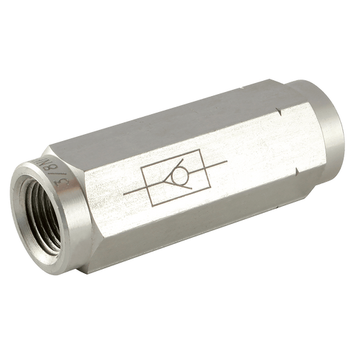FT Pro - HCVSS-3/8 3/8" BSP Parallel Female Check Valve High Pressure Check Valve - pneumaticsystems