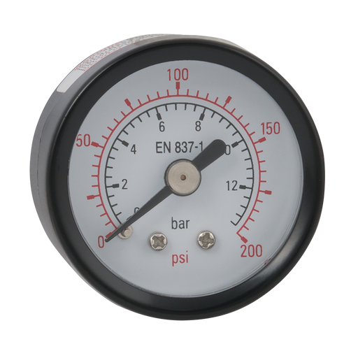 FT Pro - 2018-1723 0-100 PSI 40MM Steel Gauge 1/8" BSPT Back - pneumaticsystems
