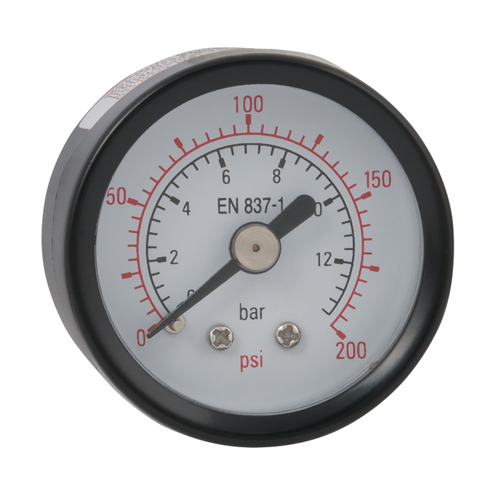 FT Pro - 2018-1723 0-100 PSI 40MM Steel Gauge 1/8" BSPT Back - pneumaticsystems
