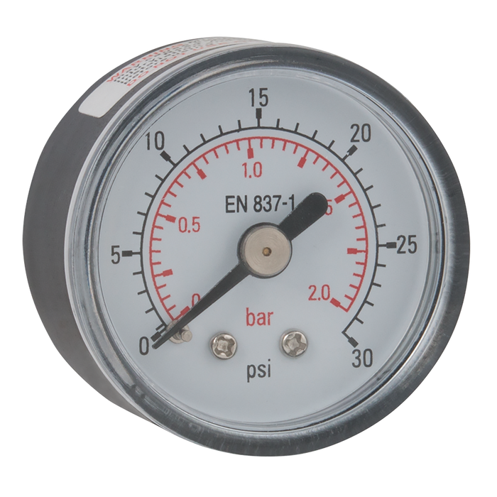 FT Pro - G50-20R 1/8" BSPT 0-20B 50MM ABS Back Connection Gauge 0-300 PSI - pneumaticsystems