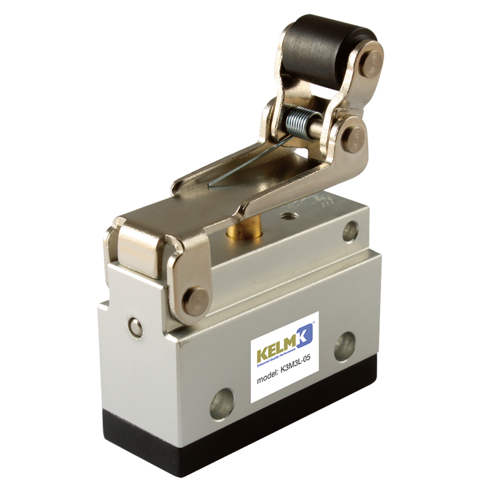 FT Pro - K3M3L-05 M5 3/2 Micro 1 Way Roller Valve - pneumaticsystems