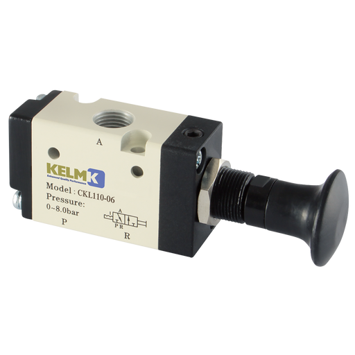 FT Pro - CKL110-06 1/8" 3/2 Push Pull Valve - pneumaticsystems