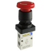 FT Pro - KSCPL-06-R 1/8" 3/2 N/C Palm Button Latch Valve - pneumaticsystems