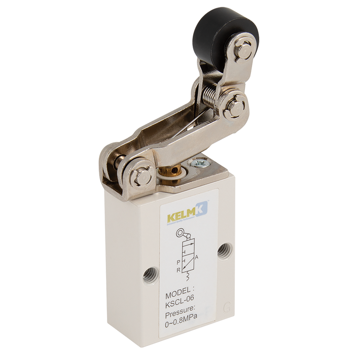 FT Pro - KSCL-06 1/8" 3/2 Roller Lever One Way Valve - pneumaticsystems
