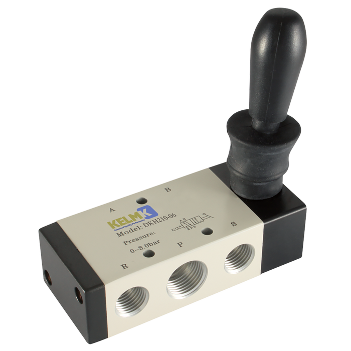 FT Pro - DKH310-08 1/4" 5/2 Lever Lever Valve - pneumaticsystems