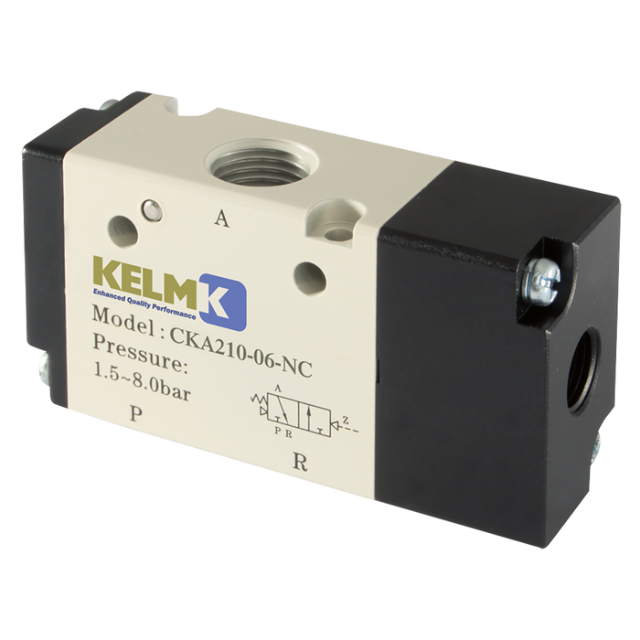 FT Pro - CKA210-08-NC 1/4" Pilot/Spring 3/2 N/C Valve - pneumaticsystems