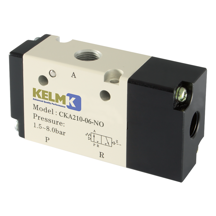 FT Pro - CKA210-08-NO 1/4" Pilot/Spring 3/2 N/O Valve - pneumaticsystems