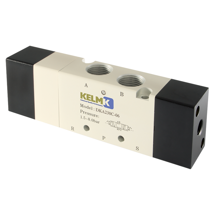 FT Pro - DKA230C-08 5/3- 1/4" BSPP Pilot/Pilot Fully Sealed Valve - pneumaticsystems