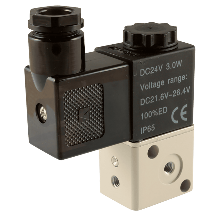 FT Pro - KCV1-M5-A M5 3/2 D. Actuator N/C Solenoid/Spring Valve - pneumaticsystems
