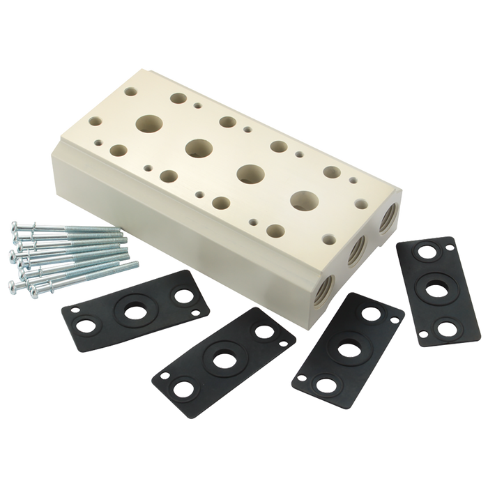 FT Pro - D00KM-1F 1 Station 1/2" BSP Manifold D Series - pneumaticsystems