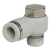 FT Pro - 2174-2006 Male Stud Banjo 4MM X 1/4"-WHITE - pneumaticsystems