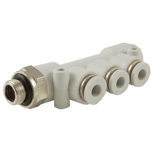FT Pro - 2174-3003 1/4" BSPP X 6MM Single Sided Manifold - pneumaticsystems
