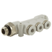 FT Pro - 2174-3002 1/8" X 6MM Single Sided Manifold - pneumaticsystems