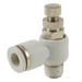 FT Pro - 2175-1137 M6 Metric Male X 6MM OD Speed Control Valve - pneumaticsystems
