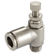 FT Pro - MNSE4-G02 1/4" BSPP Male X 4MM OD Speed Control Valve - pneumaticsystems