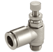 FT Pro - MNSE8-G03 3/8" BSPP Male X 8MM OD Speed Control Valve - pneumaticsystems