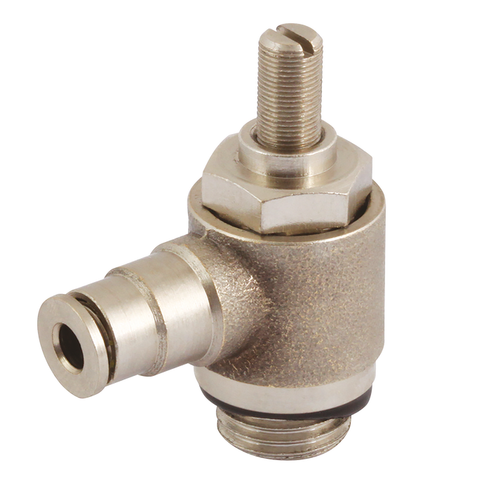 FT Pro - MNSP10-G02 1/4" BSPP Male X 10MM OD Speed Control Valve - pneumaticsystems