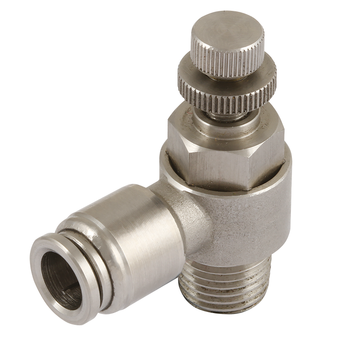 FT Pro - SSNSE10-G04 1/2" BSPP Male X 10MM OD Speed Control Valve - pneumaticsystems