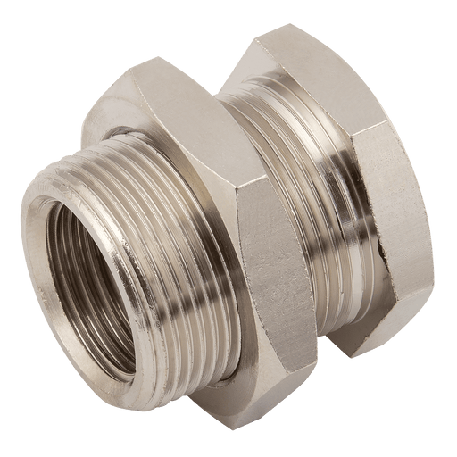 FT Pro M28 X 1.5 Metric Male X 1/2" BSPP Female Equal Bulkhead Connector 423684 - pneumaticsystems