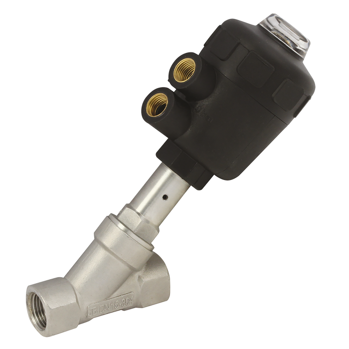 FT Pro - KASV-SSP-12-NO 1/2"BSPP DN15 316 N/O Angle Seat Valve - pneumaticsystems