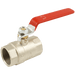 FT Pro - 2023-0447 3/8" BSPP Brass Ball Valve Red Steel Long Handle - pneumaticsystems