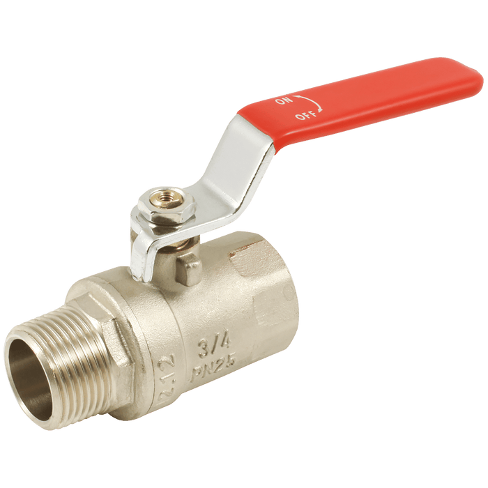 FT Pro - 2024-1808 1/4" BSPP Male/Female Brass Ball Valve - pneumaticsystems