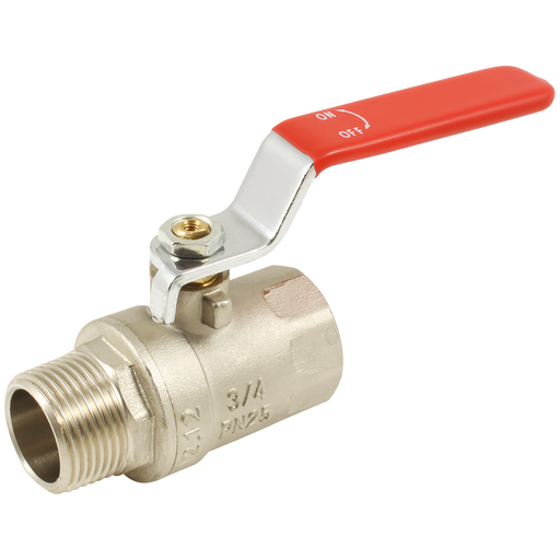FT Pro - 2024-1816 3/8" BSPP Male/Female Brass Ball Valve - pneumaticsystems