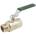 FT Pro - 2064-8002 1" BSPM X 1" BSPF Brass Ball Valve Green Handle - pneumaticsystems