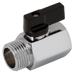 FT Pro - MBVM12S 1/2" Male/Female Brass Chrome Finish Mini Ball Valve - pneumaticsystems
