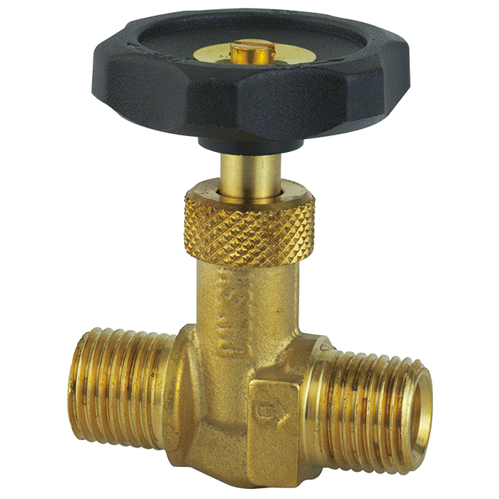 FT Pro - EVMM-18 1/8" BSPT Equal Male Brass Needle Valve - pneumaticsystems